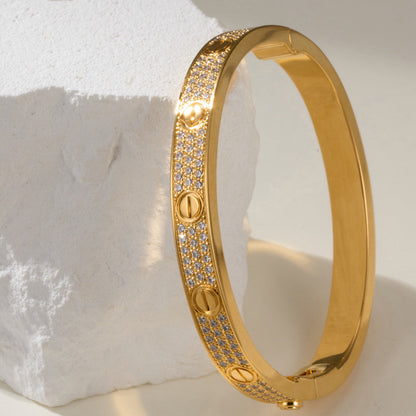 [⭐Renara]LOVE BRACELET 6.1MM DIAMOND-PAVED