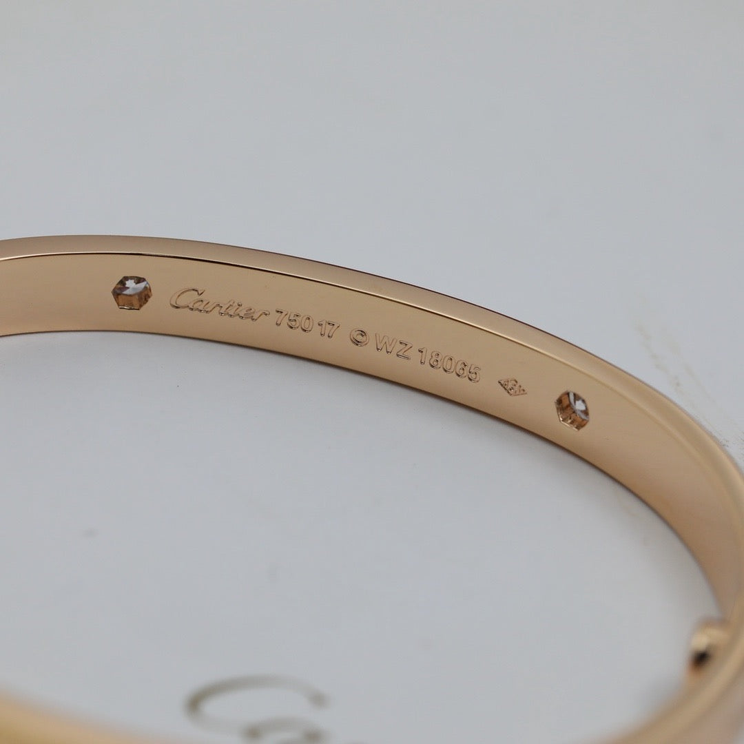 [⭐Renara]LOVE BRACELET 6.1MM 4 DIAMONDS