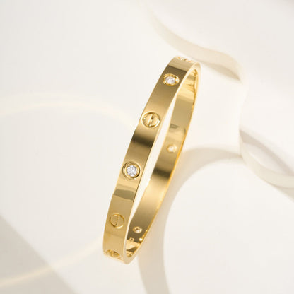[⭐Renara]LOVE BRACELET 6.1MM 4 DIAMONDS