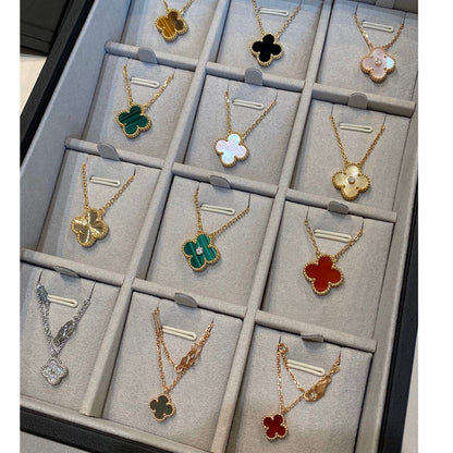 [⭐Renara]CLOVER 15MM DIAMOND SINGLE FLOWER NECKLACE
