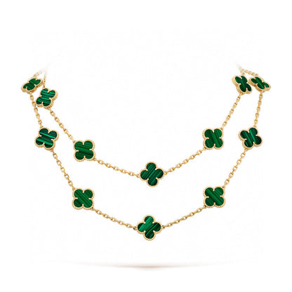 [⭐Renara]CLOVER 20 MOTIFS MALACHITE GOLD