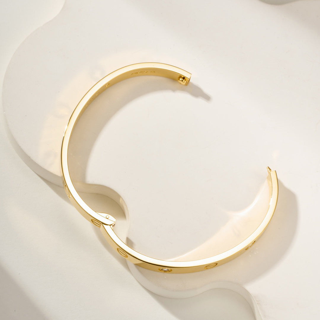 [⭐Renara]LOVE BRACELET 6.1MM 4 DIAMONDS