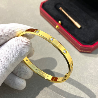[⭐Renara]LOVE BRACELET 6.1MM 10 DIAMONDS