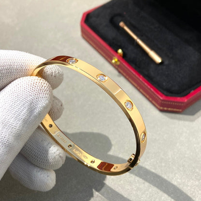 [⭐Renara]LOVE BRACELET 6.1MM 10 DIAMONDS
