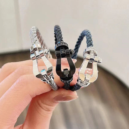 [⭐Renara]FORCE LARGE HORSESHOE NO DIAMOND BRACELET GOLD