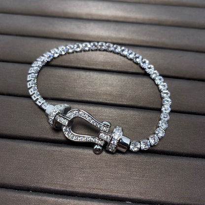 [⭐Renara]FORCE  HORSESHOE  DIAMOND TENNIS BRACELET