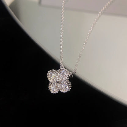[⭐Renara]CLOVER 15MM DIAMOND SINGLE FLOWER NECKLACE