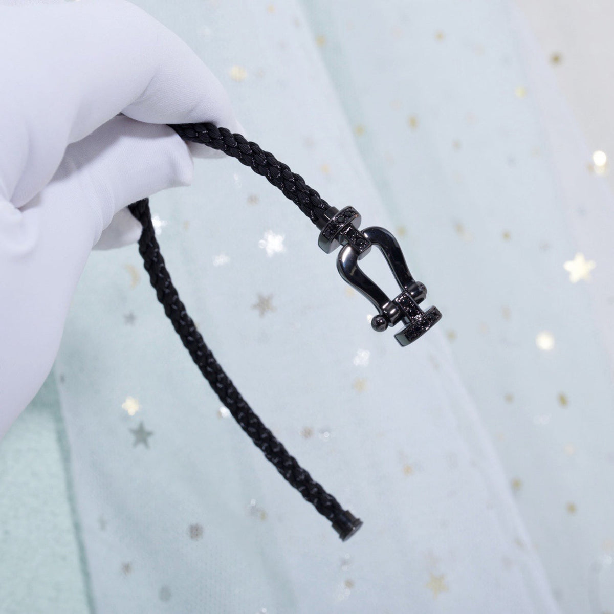 [⭐Renara]FORCE LARGE SERIES HORSESHOE BLACK SAMURAI BRACELET
