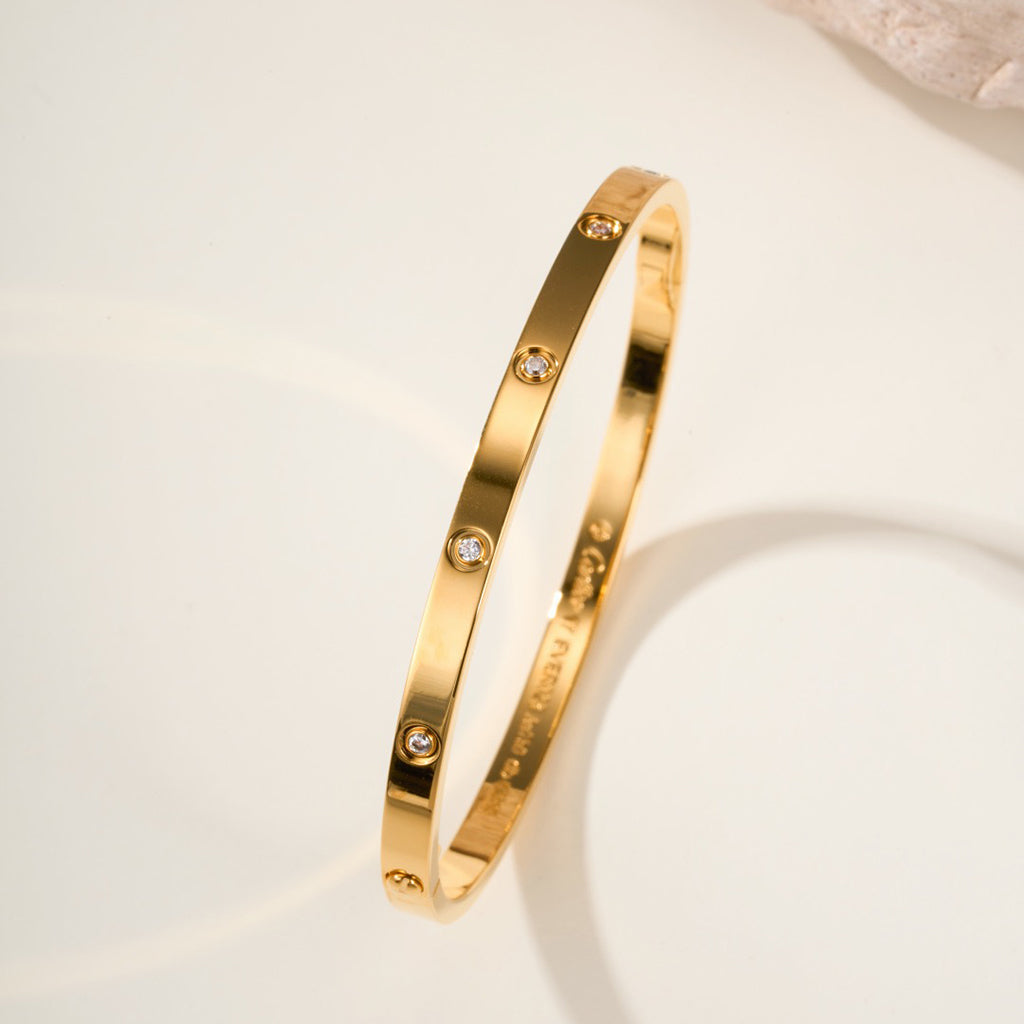 [⭐Renara]LOVE BRACELET 3.65MM 10 DIAMONDS