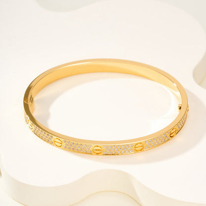 [⭐Renara]LOVE BRACELET 4.8MM DIAMOND-PAVED