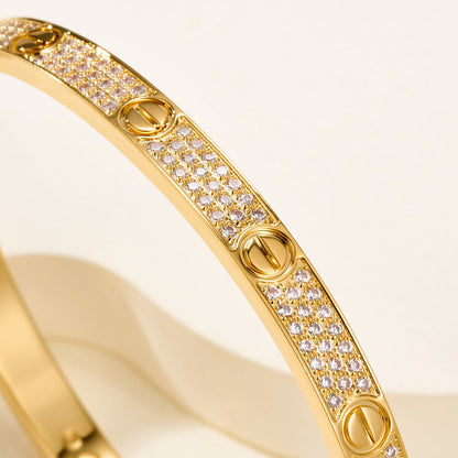 [⭐Renara]LOVE BRACELET 4.8MM DIAMOND-PAVED