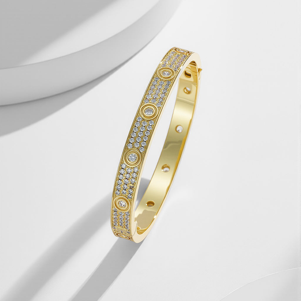 [⭐Renara]LOVE BRACELET 6.1MM DIAMOND-PAVED 10 BIG DIAMONDS