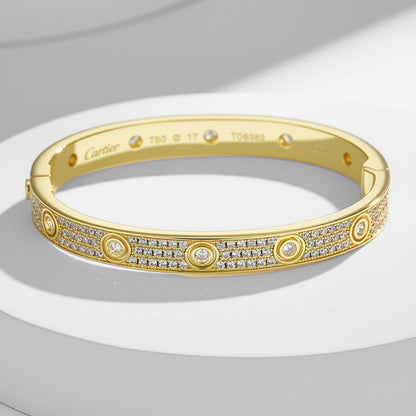 [⭐Renara]LOVE BRACELET 6.1MM DIAMOND-PAVED 10 BIG DIAMONDS