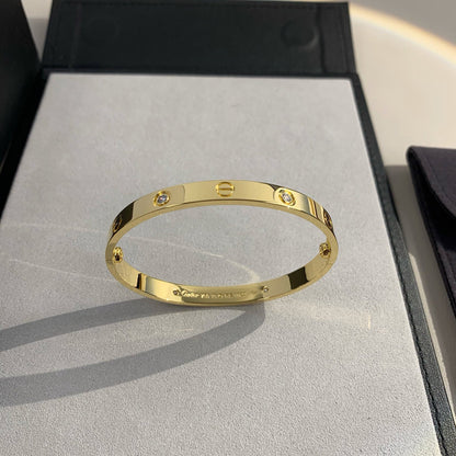 [⭐Renara]LOVE BRACELET 6.1MM 4 DIAMONDS