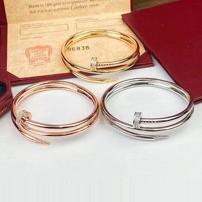 [⭐Renara]JUSTE BRACELET 3.5MM DOUBLE ROW DIAMOND