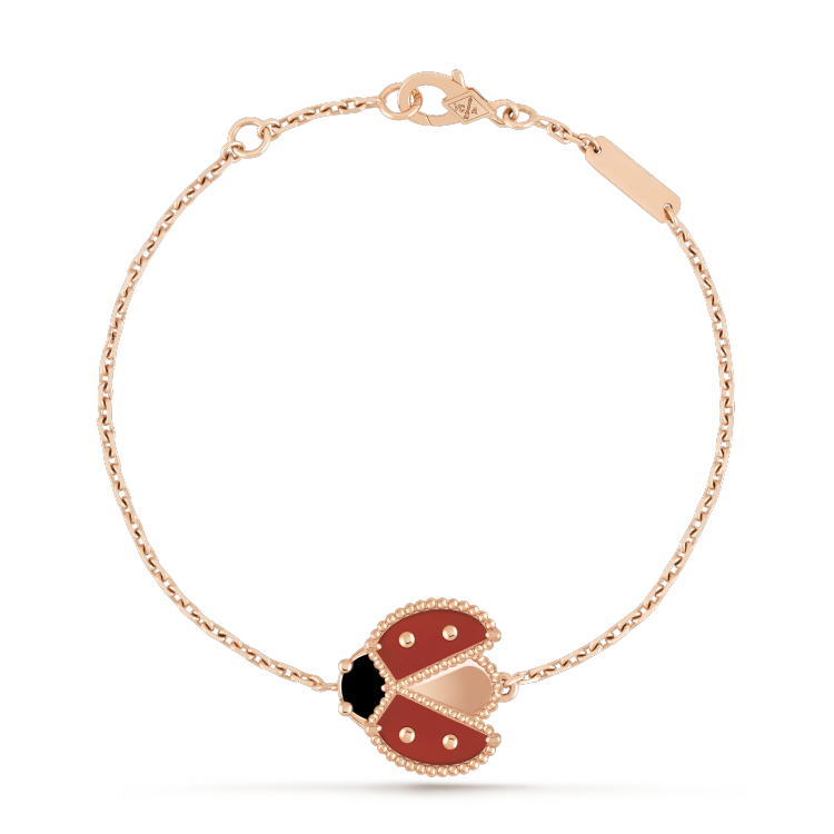 [⭐Renara]LUCKY SPRING 1 MOTIF PINK GOLD BRACELET