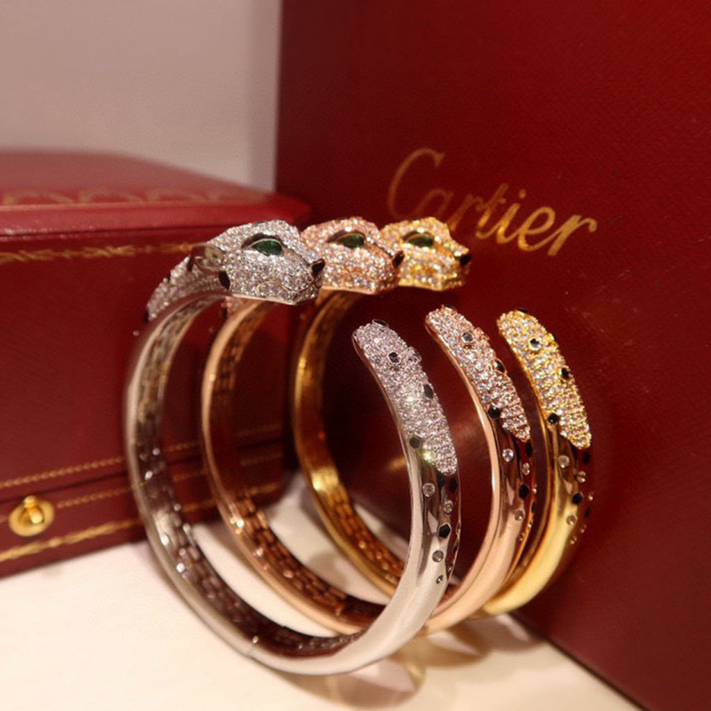 [⭐Renara]PANTHERE BIG BRACELET DIAMONDS