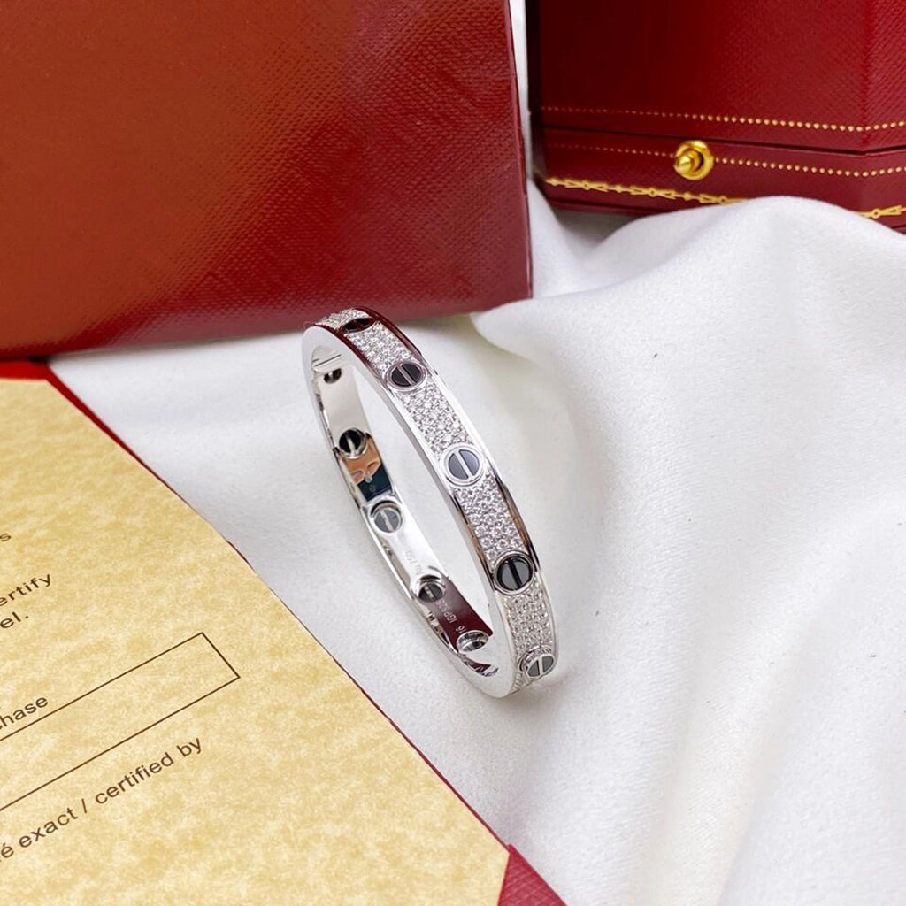 [⭐Renara]LOVE BRACELET 6.1MM DIAMOND-PAVED CERAMIC