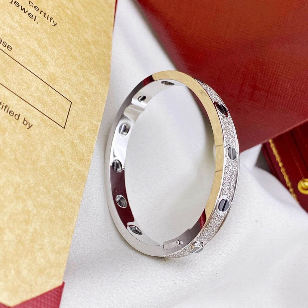 [⭐Renara]LOVE BRACELET 6.1MM DIAMOND-PAVED CERAMIC
