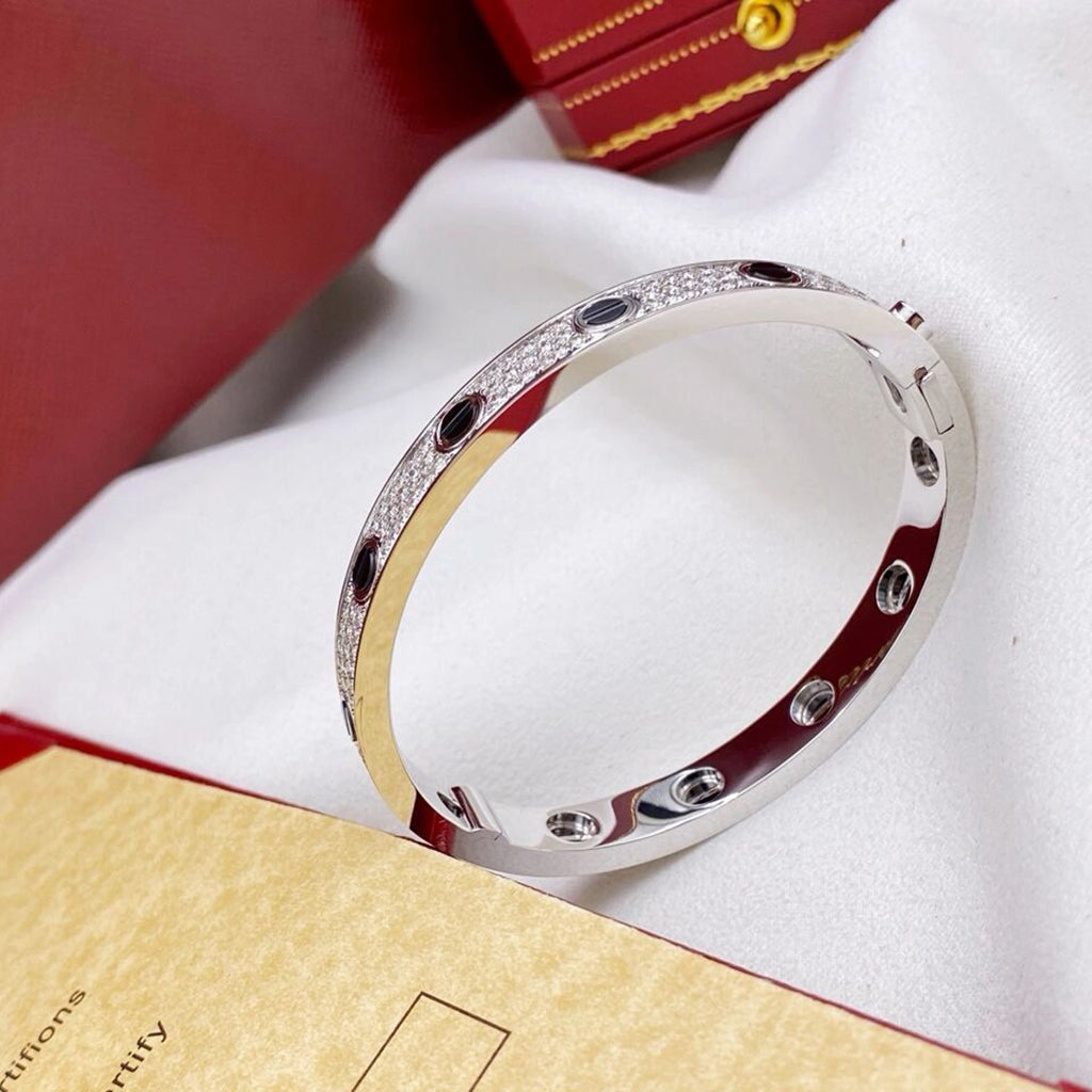 [⭐Renara]LOVE BRACELET 6.1MM DIAMOND-PAVED CERAMIC
