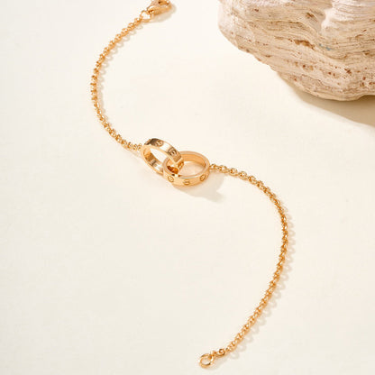 [⭐Renara]LOVE BRACELET DOUBLE RING