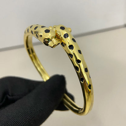 [⭐Renara]PANTHERE DOUBLE HEADED OPEN BRACELET