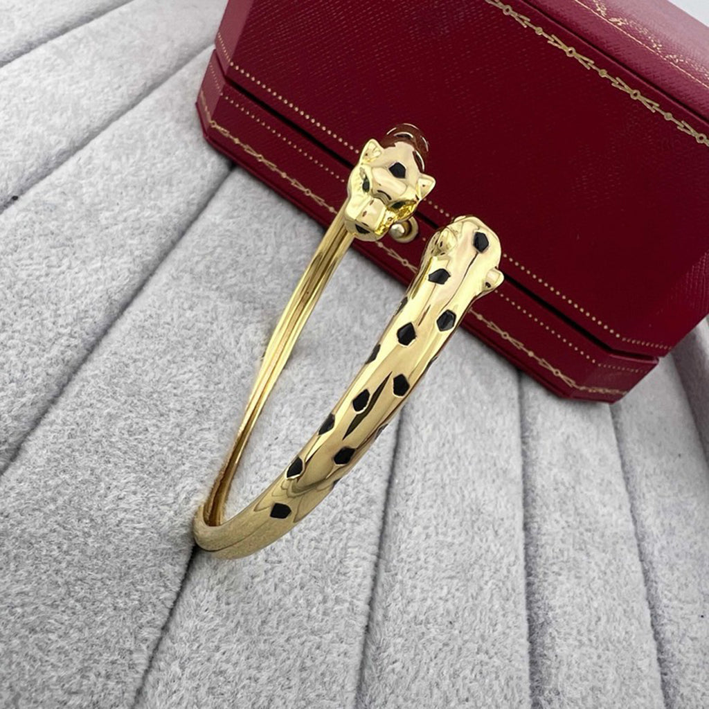 [⭐Renara]PANTHERE DOUBLE HEADED OPEN BRACELET