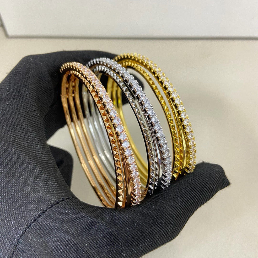 [⭐Renara]ETINCELLE HALF-PAVED DIAMOND BRACELET