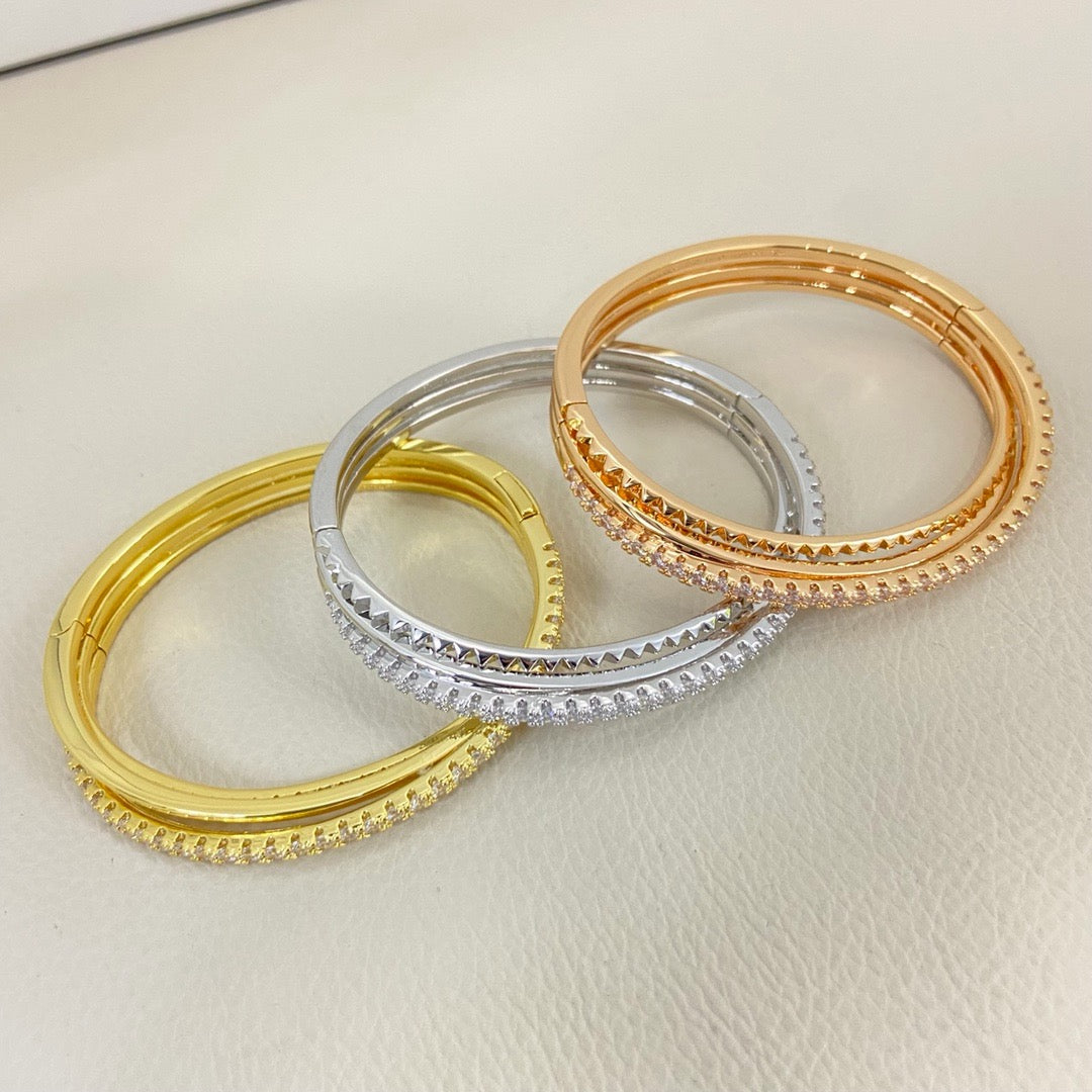 [⭐Renara]ETINCELLE HALF-PAVED DIAMOND BRACELET