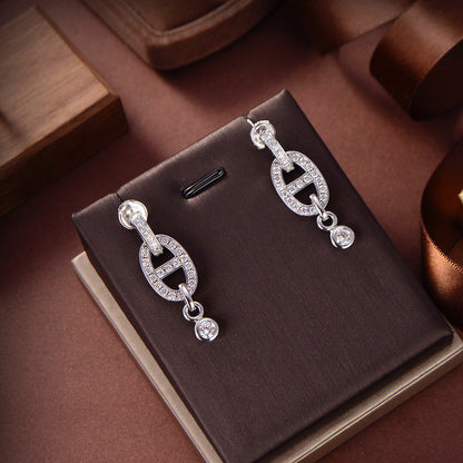 [⭐Renara]HM CHAINE DIAMOND EARRINGS