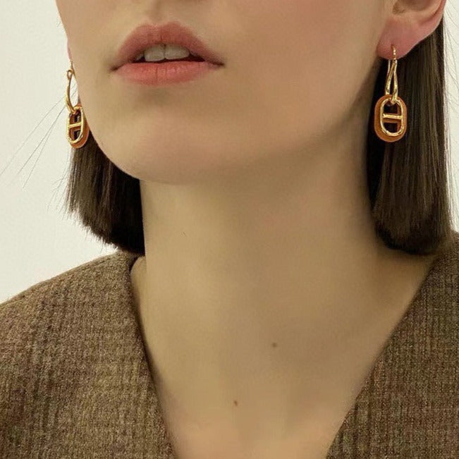 [⭐Renara]HM O'MAILLON GOLD EARRINGS