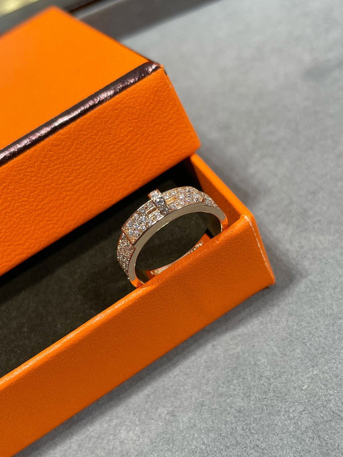 [⭐Renara]KELLY PINK GOLD DIAMOND RING