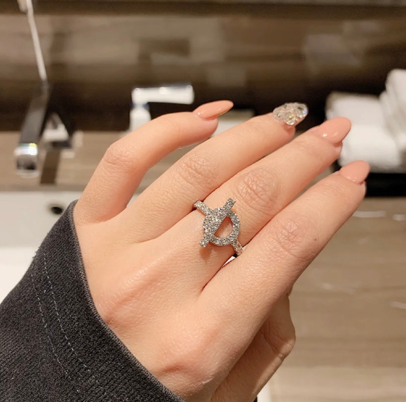 [⭐Renara]ECHAPPEE RING SILVER DIAMOND