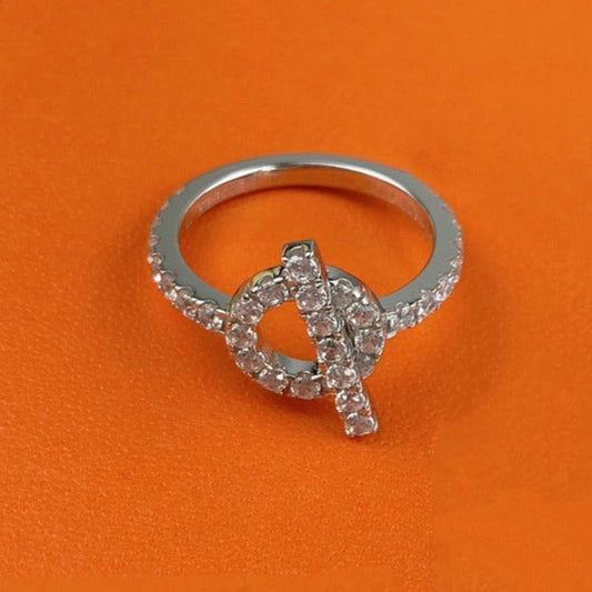 [⭐Renara]ECHAPPEE RING SILVER DIAMOND