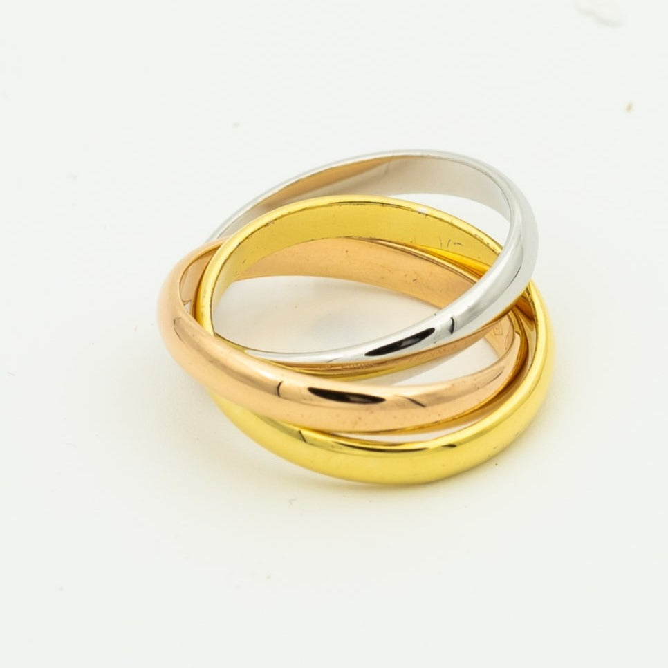 [⭐Renara Jewelry]TRINITY RING GOLD PINK GOLD SILVER