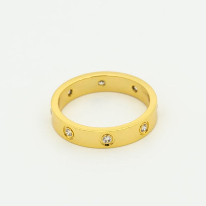 [⭐Renara]LOVE RING 3.6MM 8 DIAMONDS
