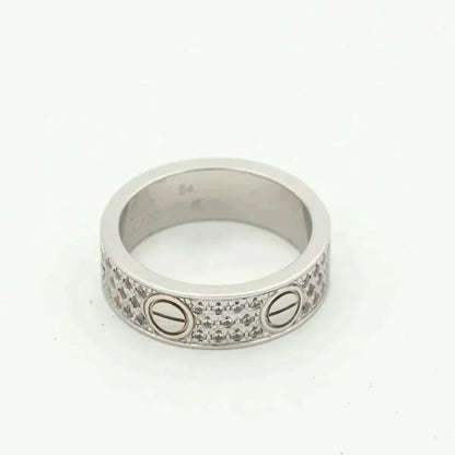 [⭐Renara]LOVE RING 5.5MM DIAMONDS PAVED