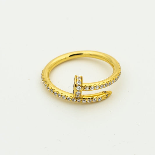 [⭐Renara]JUSTE RING 1.8MM GOLD DIAMONDS