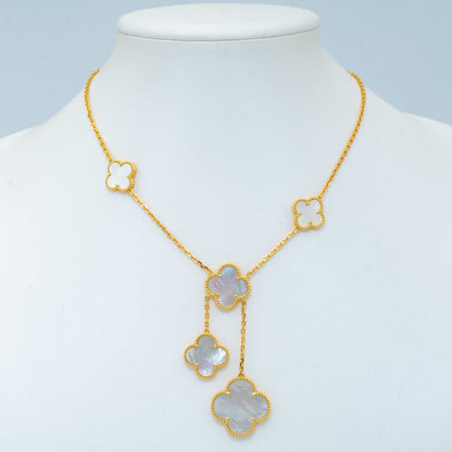 [⭐Renara]CLOVER MOTHER OF PEARL NECKLACE 6 MOTIF