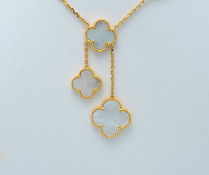 [⭐Renara]CLOVER MOTHER OF PEARL NECKLACE 6 MOTIF