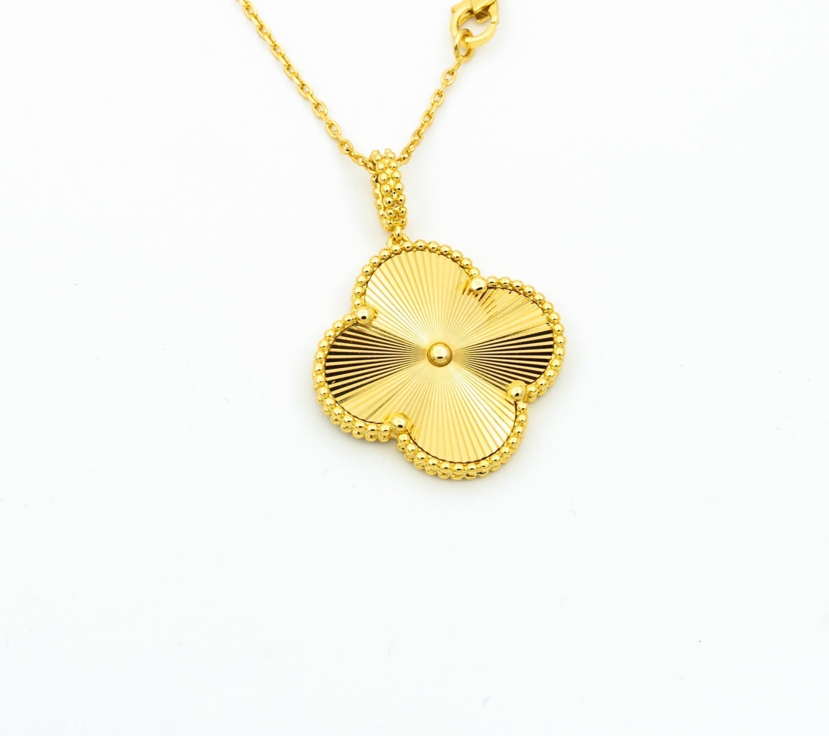 [⭐Renara]CLOVER 25MM PEDANT NECKLACE GOLD