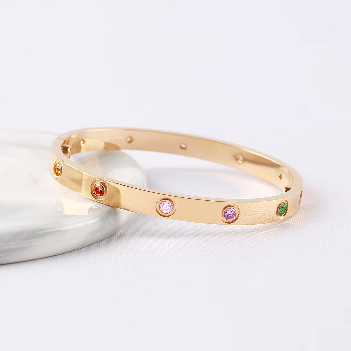 [⭐Renara] 2026 RAINBOW LOVE BRACELET 6.1MM  10 DIAMONDS
