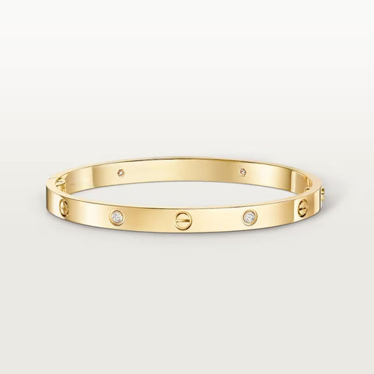 [⭐Renara]LOVE BRACELET 4.8MM 4 DIAMONDS