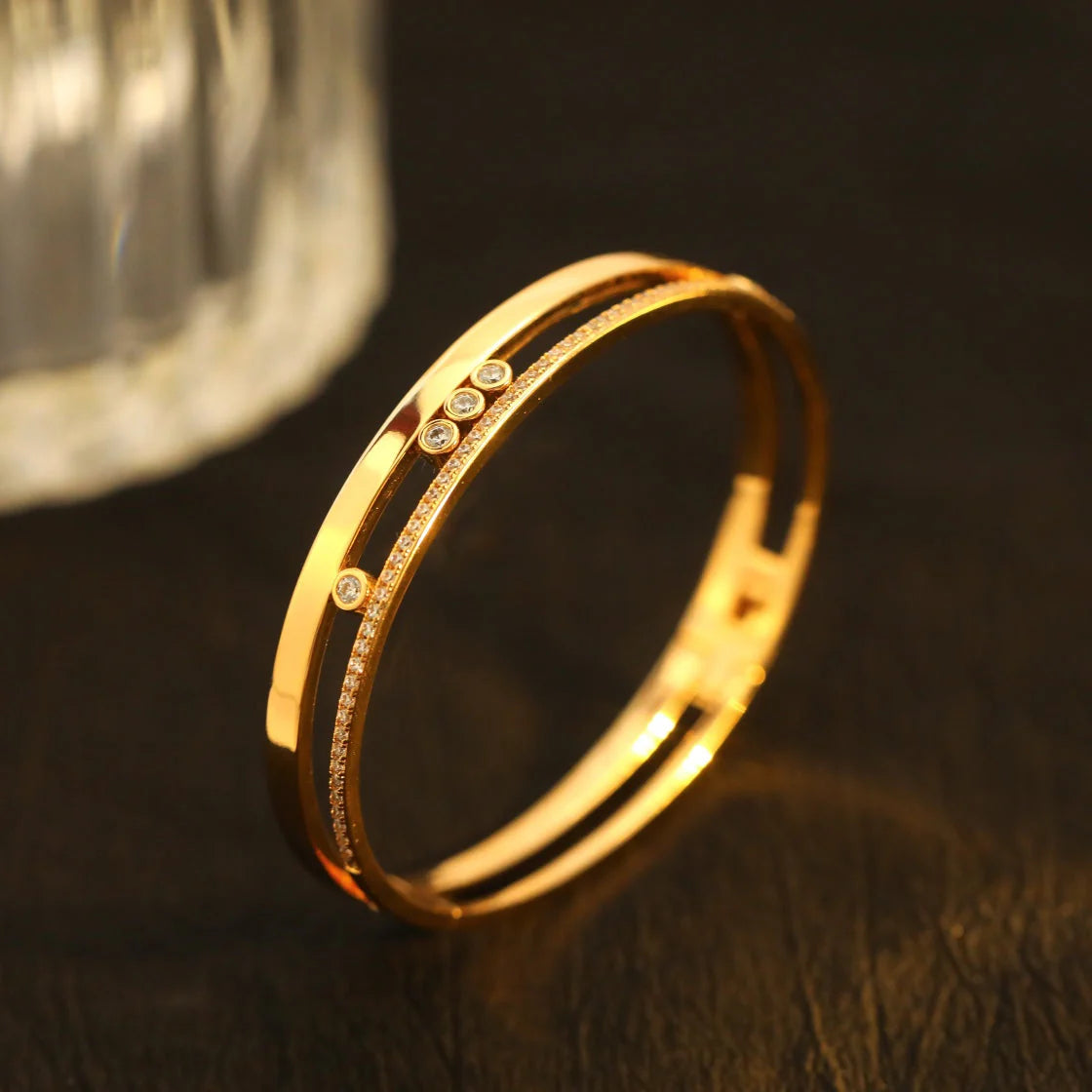 [⭐Renara]Move Romane Diamond Bangle Bracelet