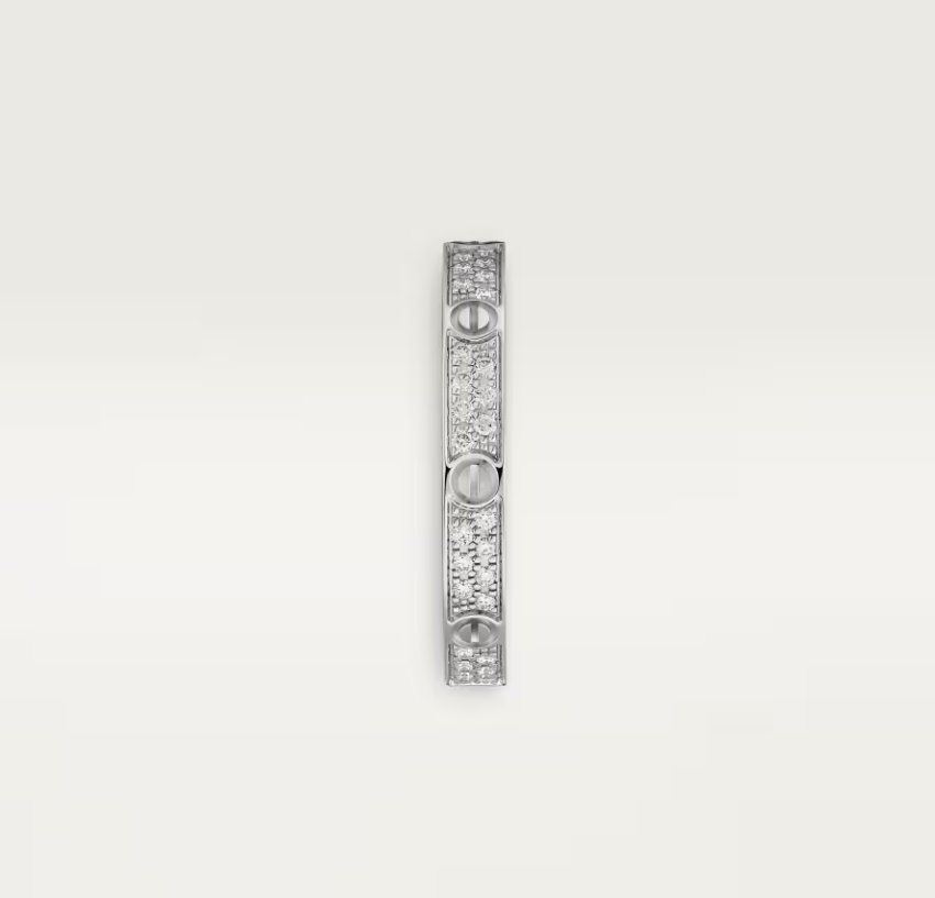 [⭐Renara]LOVE RING 2.6mm-wide full-diamond ring silver