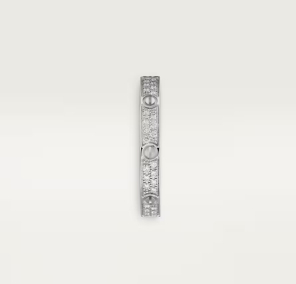[⭐Renara]LOVE RING 2.6mm-wide full-diamond ring silver