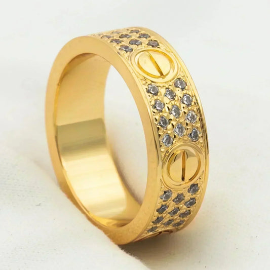 [⭐Renara]LOVE RING 5.5MM DIAMONDS PAVED