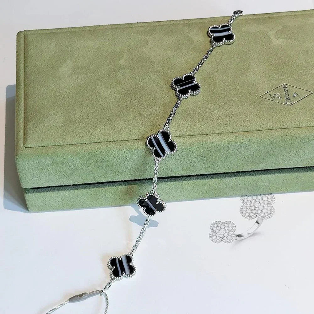 [⭐Renara] CLOVER 5 MOTIF PULSAR STONE BRACELET COLLECTION