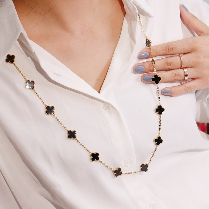 [⭐Renara]CLOVER 20 MOTIFS ONYX ROSE GOLD