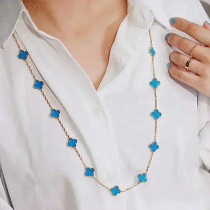 [⭐Renara]CLOVER 20 MOTIFS TURQUOISE GOLD